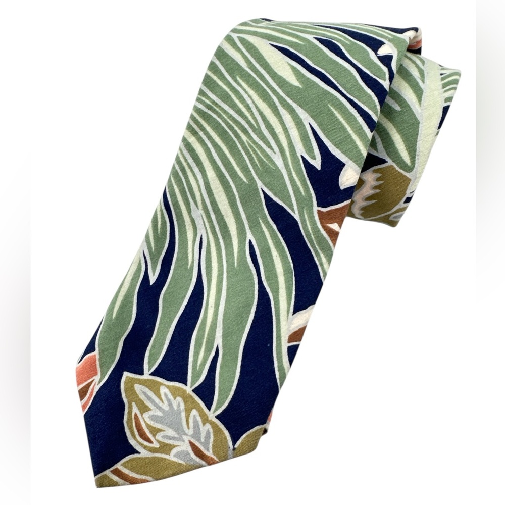 Hilo Hattie Tropical Palm Leaf Necktie Mens Hawaiian Tie